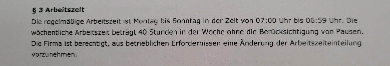 Überarbeitung und Sonntagsarbeit Überarbeitung und Sonntagsarbeit
