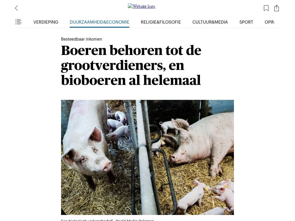 Landwirte gehören zu den Spitzenverdienern, insbesondere Biobauern