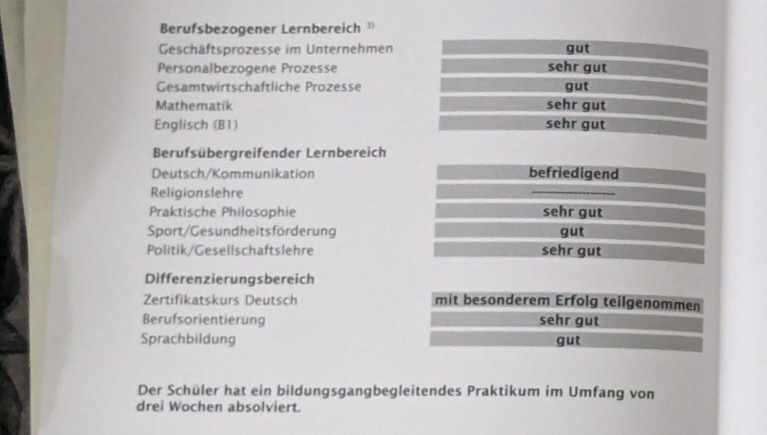 Question about Ausbildung