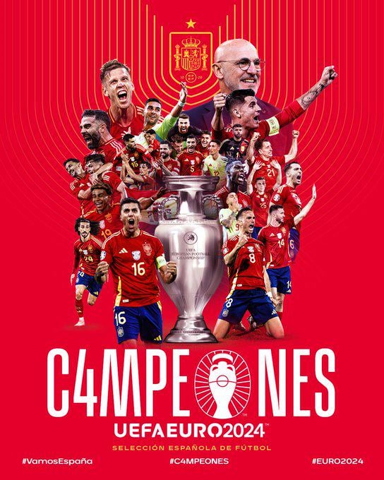 KÖNIGE VON EUROPA!  Das spanische Team wird zum Meister der Euro 2024 erklärt