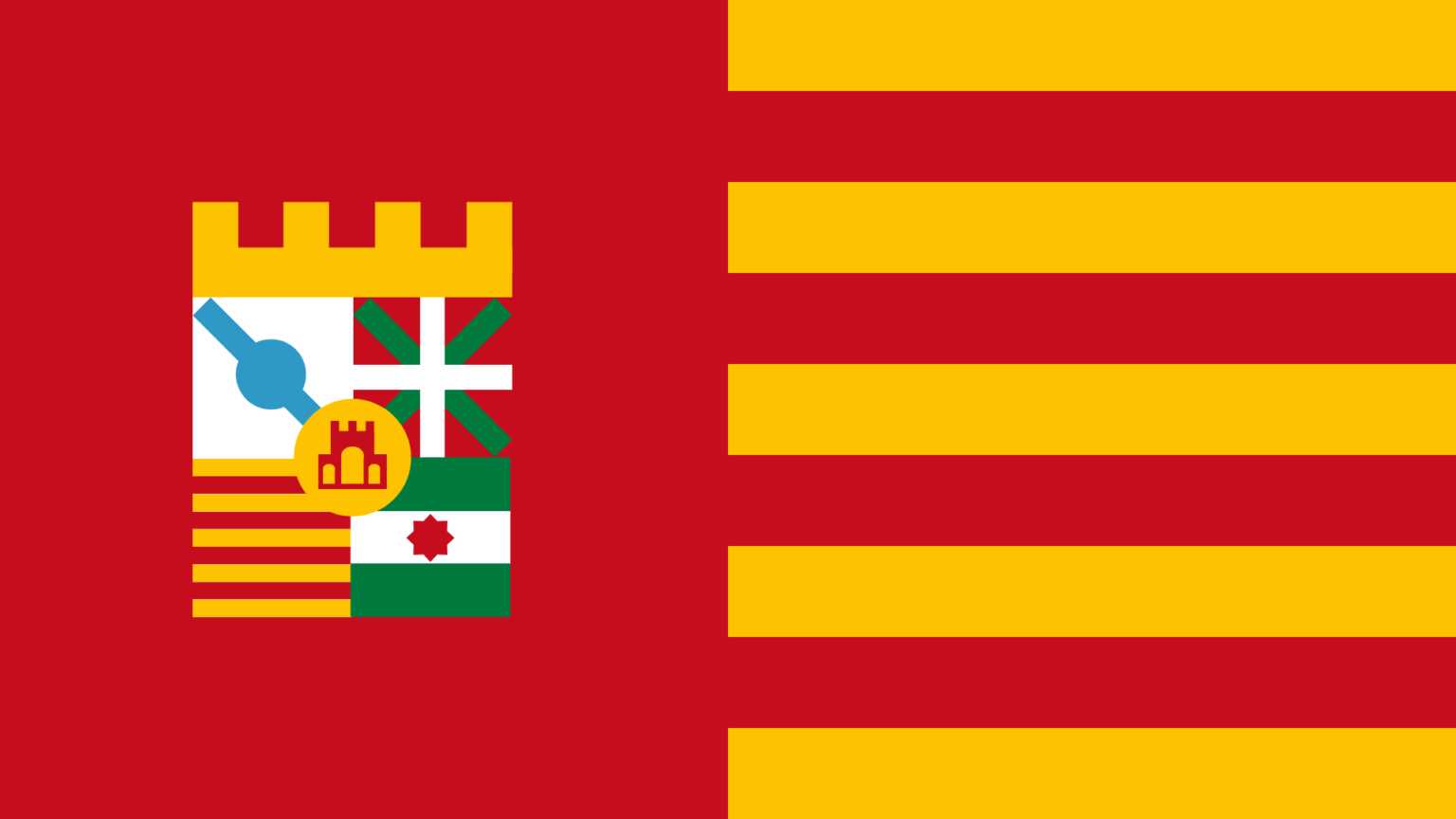 Flagge Spaniens, wenn es eine Bundesrepublik wäre