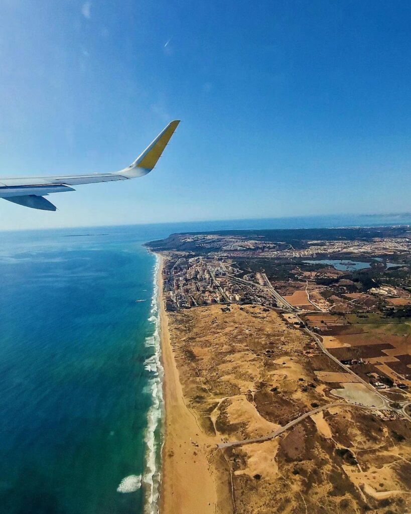 Flug vom Süden Spaniens in den Norden