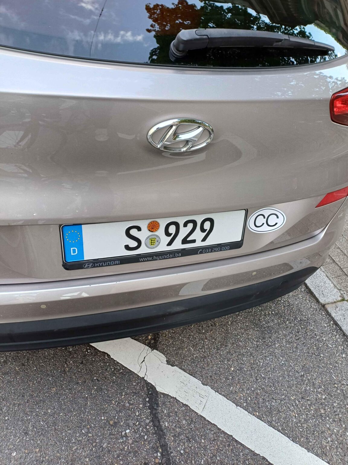 Wie ist diese Person an dieses Nummernschild gekommen? Müsste es nicht länger sein und zumindest einige Buchstaben haben?