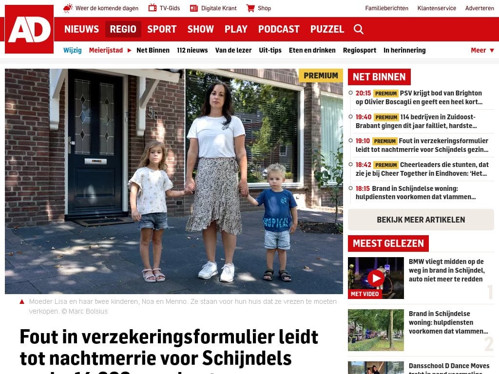 Fehler im Versicherungsformular, ADHS nicht ausgefüllt, führt zu einem Albtraum für Schijndels Familie