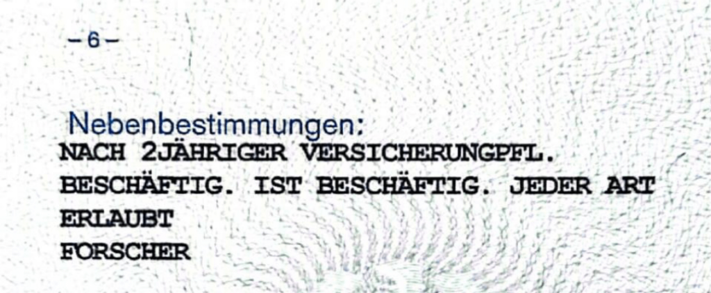 Was bedeutet dieser Text auf meinem Zusatzblatt? Was bedeutet dieser Text auf meinem Zusatzblatt?