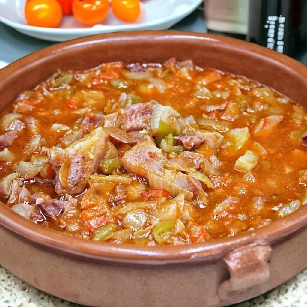 Schweineschnauzen in Soße
