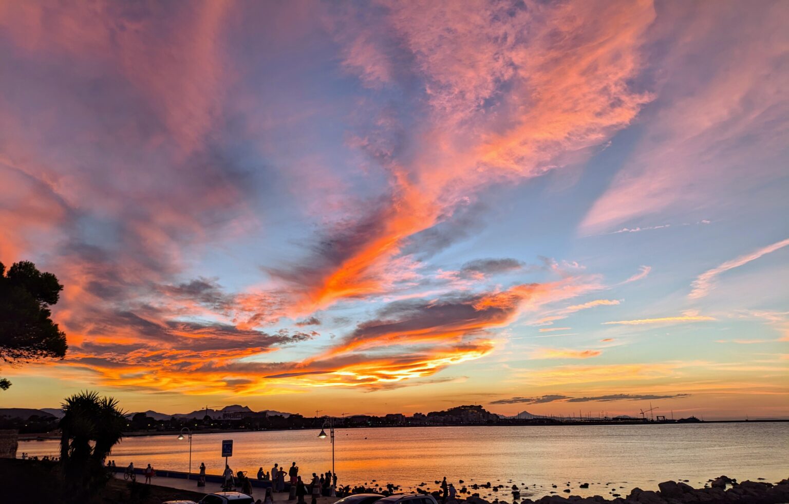Sehr schöner Sonnenuntergang heute