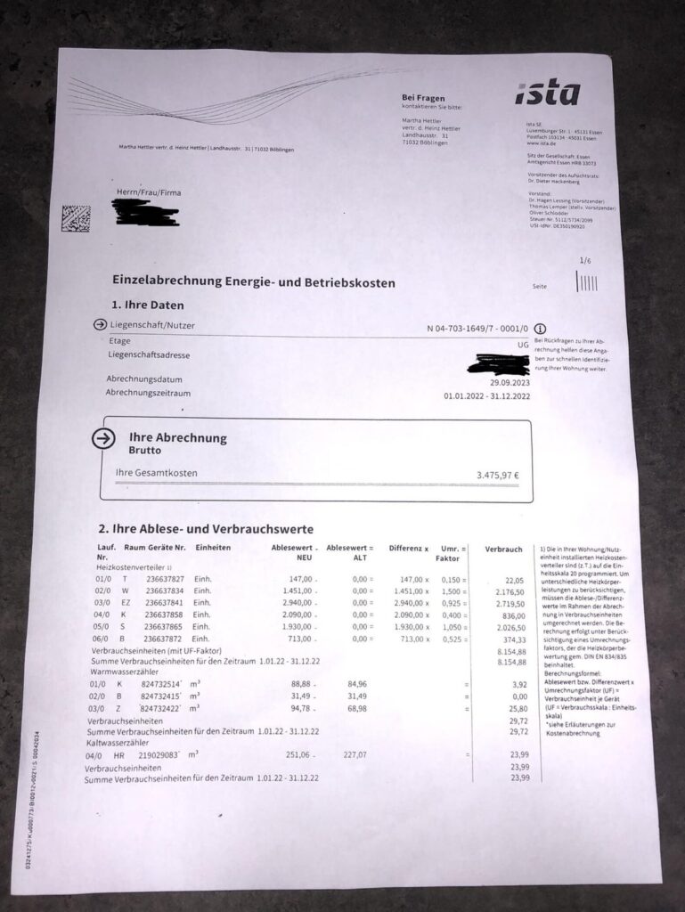 Kann mir bitte jemand diese Nebenkostenrechnung ansehen und sagen, wie viel ich schulden oder zurückzahlen muss? Der Vermieter sagte, ich schulde ihm 500 €. Bitte versuchen Sie, die Daten zu ignorieren, da ich diese Frage schon vor langer Zeit hätte stellen sollen. Ich habe für das Jahr 3.000 € für die Nebenkosten bezahlt. Kann mir bitte jemand diese Nebenkostenrechnung ansehen und sagen, wie viel ich schulden oder zurückzahlen muss? Der Vermieter sagte, ich schulde ihm 500 €. Bitte versuchen Sie, die Daten zu ignorieren, da ich diese Frage schon vor langer Zeit hätte stellen sollen. Ich habe für das Jahr 3.000 € für die Nebenkosten bezahlt.