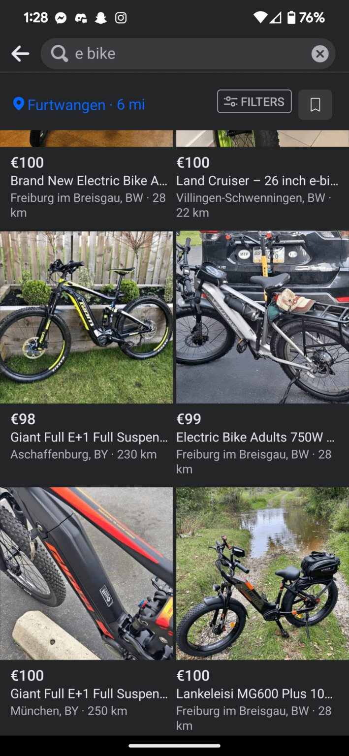 Sind diese Preise für gebrauchte E-Bikes angemessen? Oder geht es hier nur darum, die Aufmerksamkeit der Kunden zu erregen?