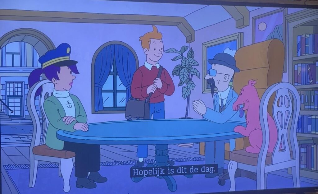 Ich liebe die Tim-und-Struppi-Version von Futurama