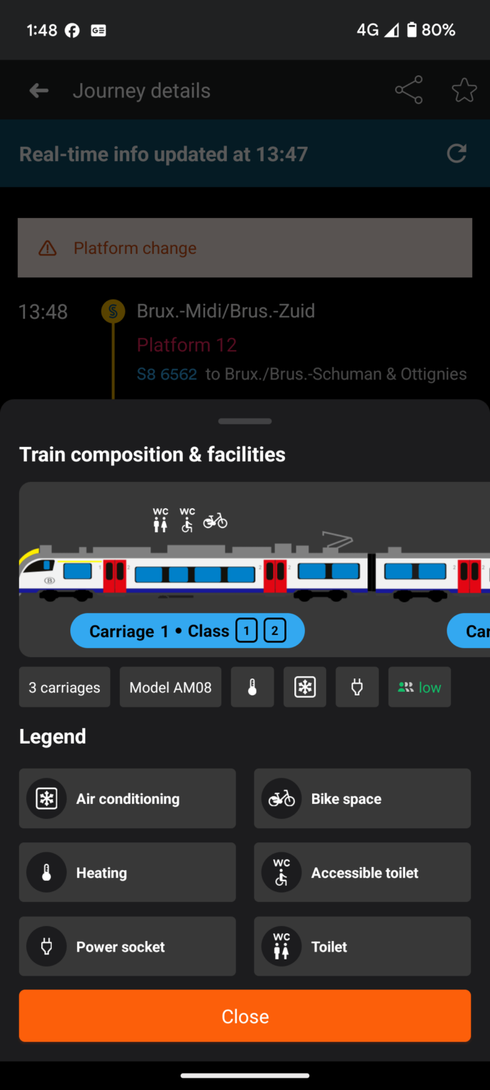 TIL: Die NMB|S|NCB-App verfügt über Zugpläne.