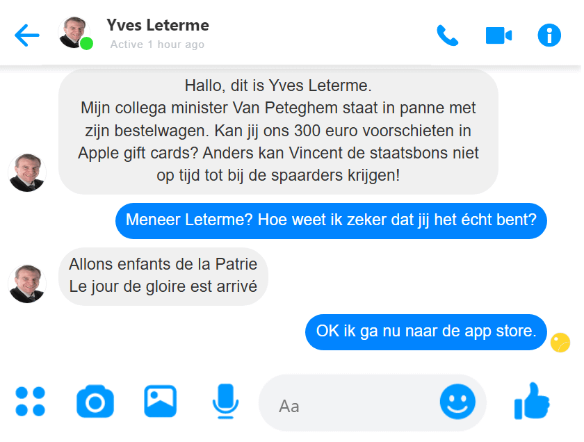 Yves Leterme ist in meiner DMS!