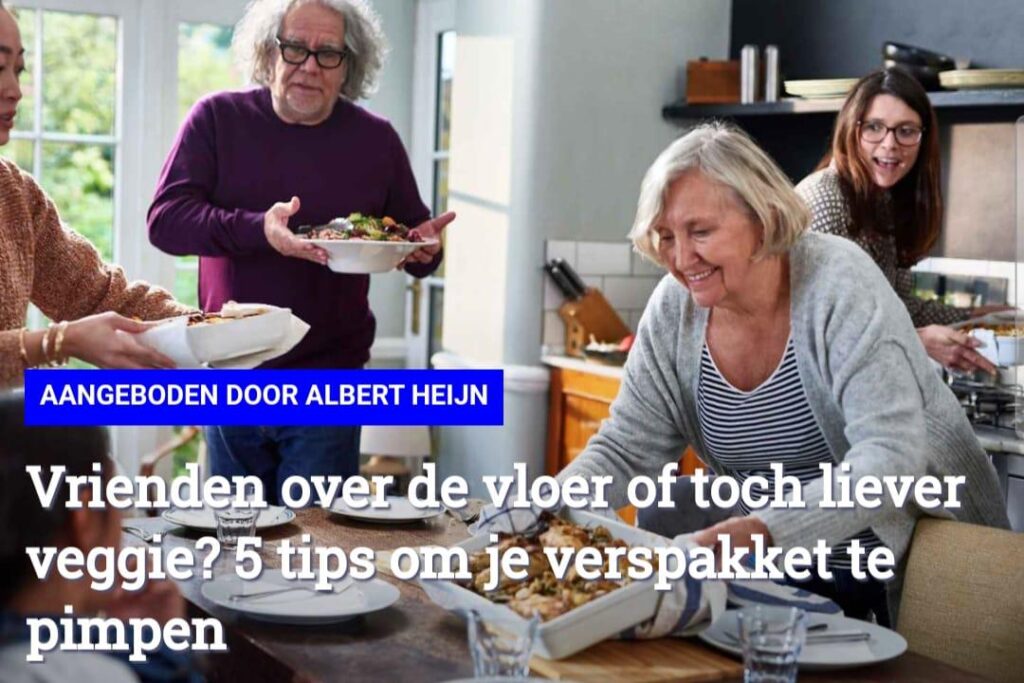 Weil man das als Vegetarier seinen Freunden doch nicht antut, oder? (Screenshot von HLN.be)