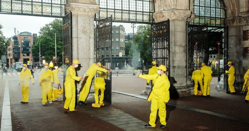 Live: Extinction Rebellion blockiert Rijksmuseum | Besucher haben keinen Zutritt