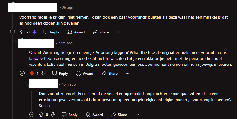 Einige Fahrer denken das tatsächlich. (PS: Welchen Flair verwende ich?)