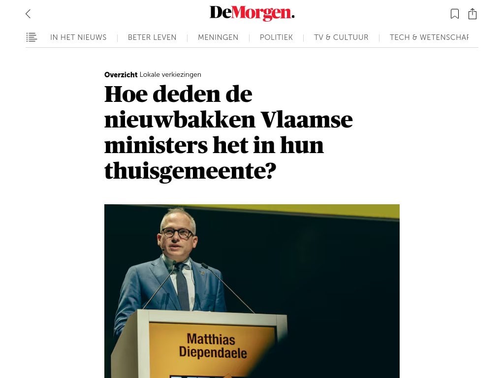 Wie haben sich die neuen flämischen Minister in ihrer Heimatgemeinde geschlagen?