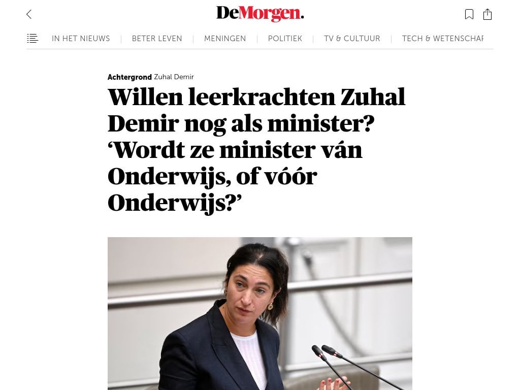Wollen Lehrer Zuhal Demir immer noch als Minister?