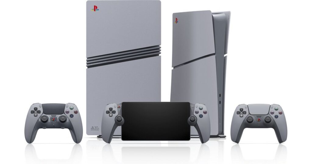 Teilnehmende Geschäfte können die PS5 Pro-Kollektion zum 30-jährigen Jubiläum kaufen