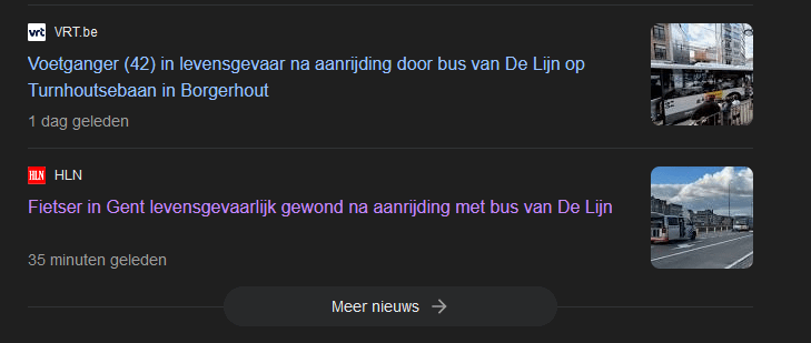 Keine tolle Woche für De Lijn