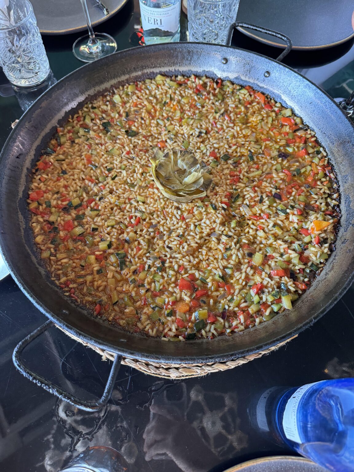 Reis oder vegetarische Paella im Dschungel von Tarragona