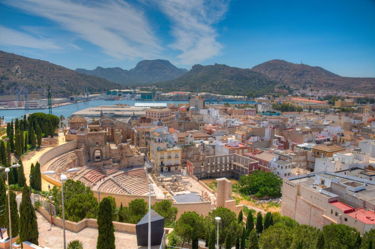 Antike Atmosphäre in Cartagena, Spanien