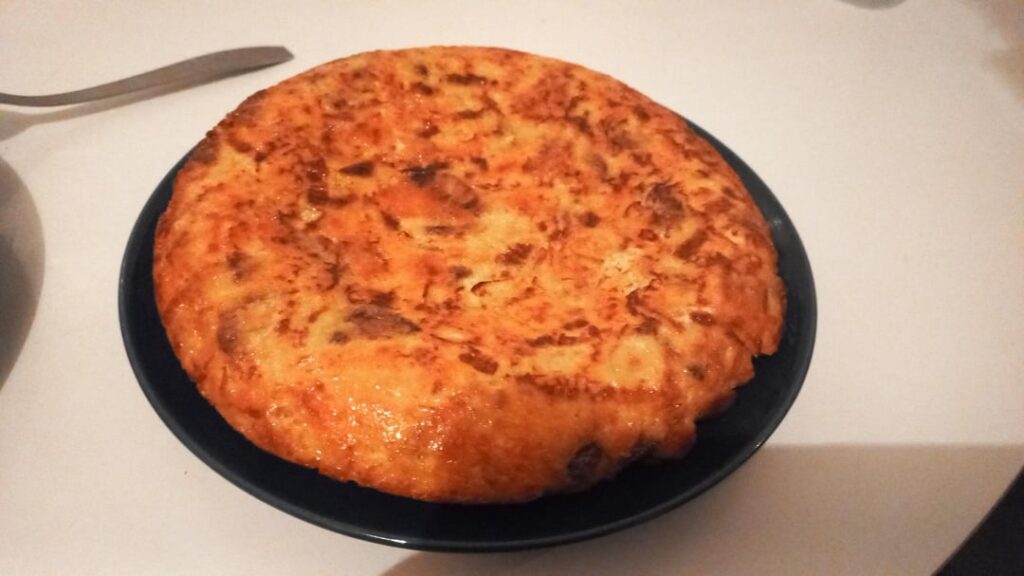 Süßkartoffelomelett mit Chorizo