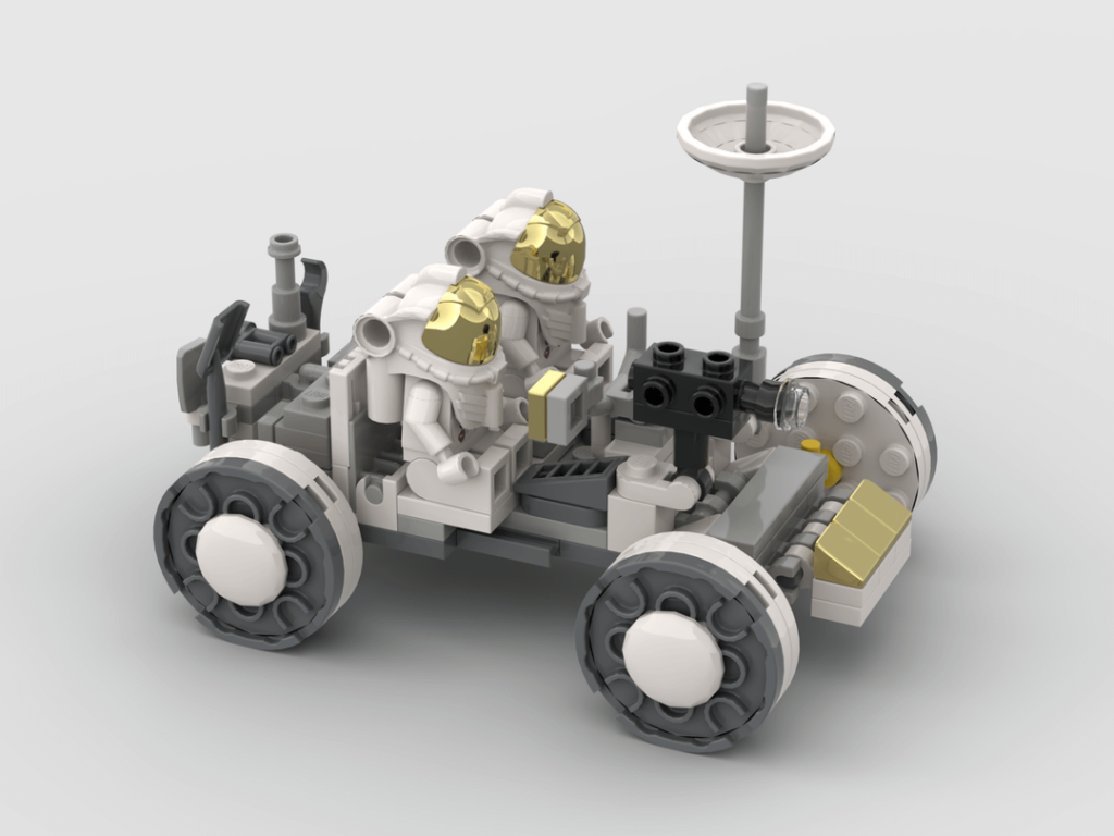 NASA-Mondmobil im Minifigurenmaßstab auf der LEGO Ideas-Website