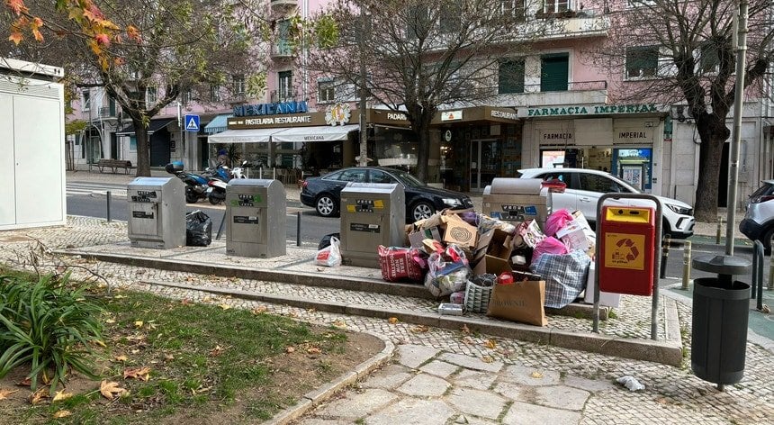 Auswirkungen des Streiks auf die Müllabfuhr in Lissabon sind bereits sichtbar
