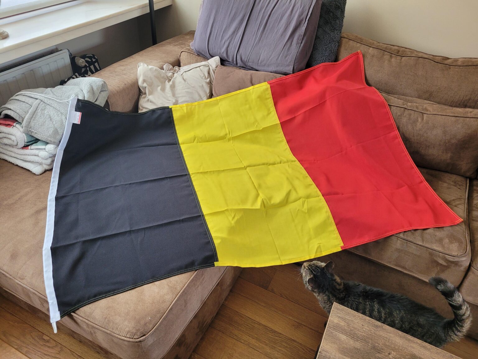 Zufallsfrage des Tages: Wem hier gehört eine belgische Flagge? Zufallsfrage des Tages: Wem hier gehört eine belgische Flagge?