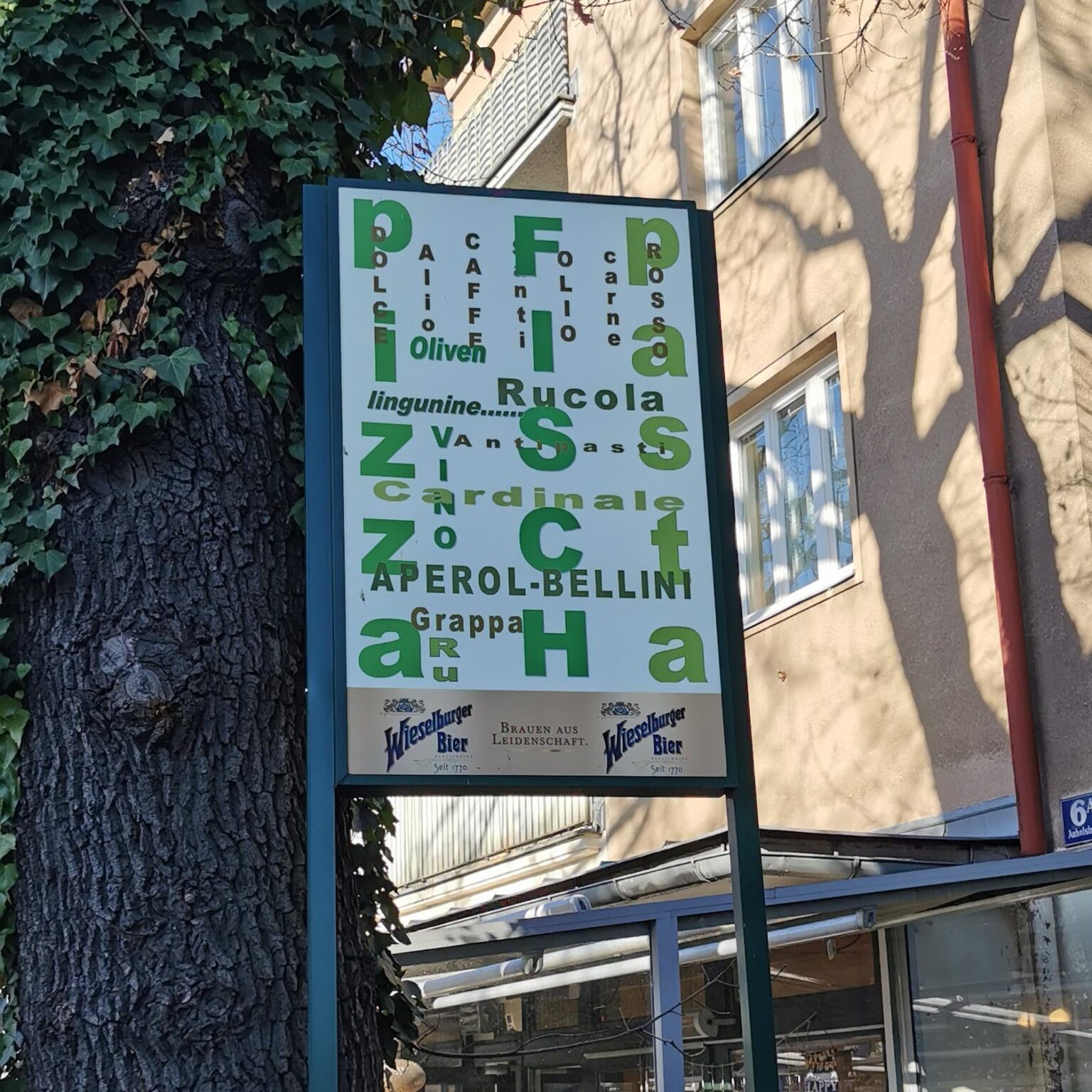 Italienischer psycho-Sehtest getarnt als Restaurant?