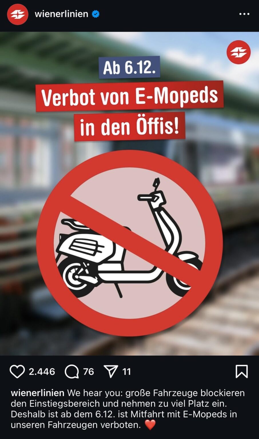 Wer kippt sein E-Moped zu den Öffis mit? 🤓