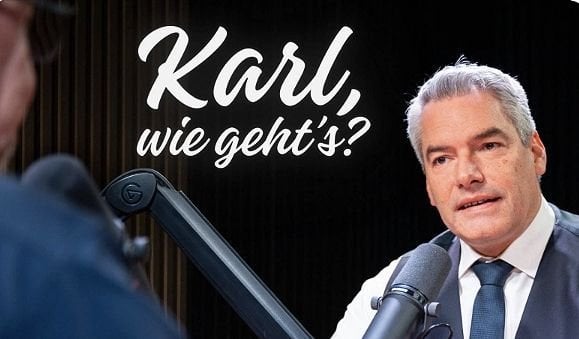 Nehammer startet Podcast denn er ist nicht so ungut wie er im TV wirkt