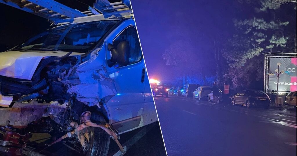 Schwerer Zusammenstoß im Pärchenclub Acanthus in Hulste: Mindestens sechs Autos beschädigt