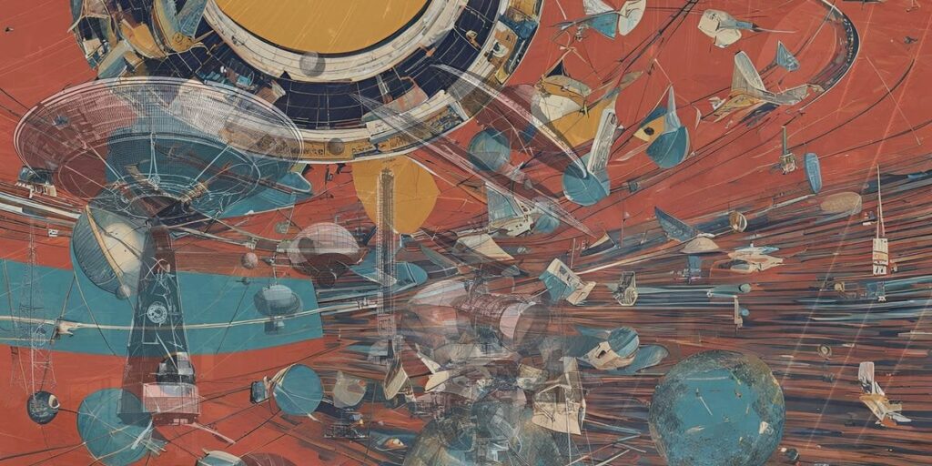 Satelliten und Sterne