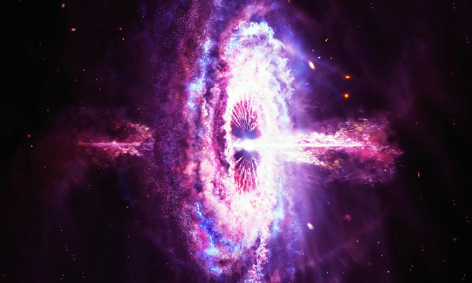 Genug Wasser, um Billionen der Ozeane der Erde zu füllen, die im Weltraum gefunden wurden und einen Quasar umkreisen