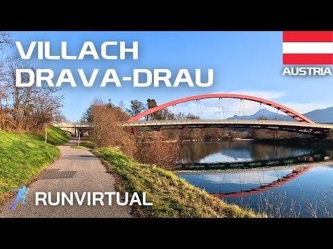 Lauf in Österreich: Runde an der Drau in Villach
