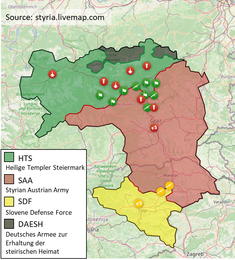 Update zum steirischen Bürgerkrieg! Die Rebellen erobern erfolgreich Kapfenberg und bereiten sich auf den Vormarsch auf die steirische Landeshauptstadt Gr vor... Moment, was?