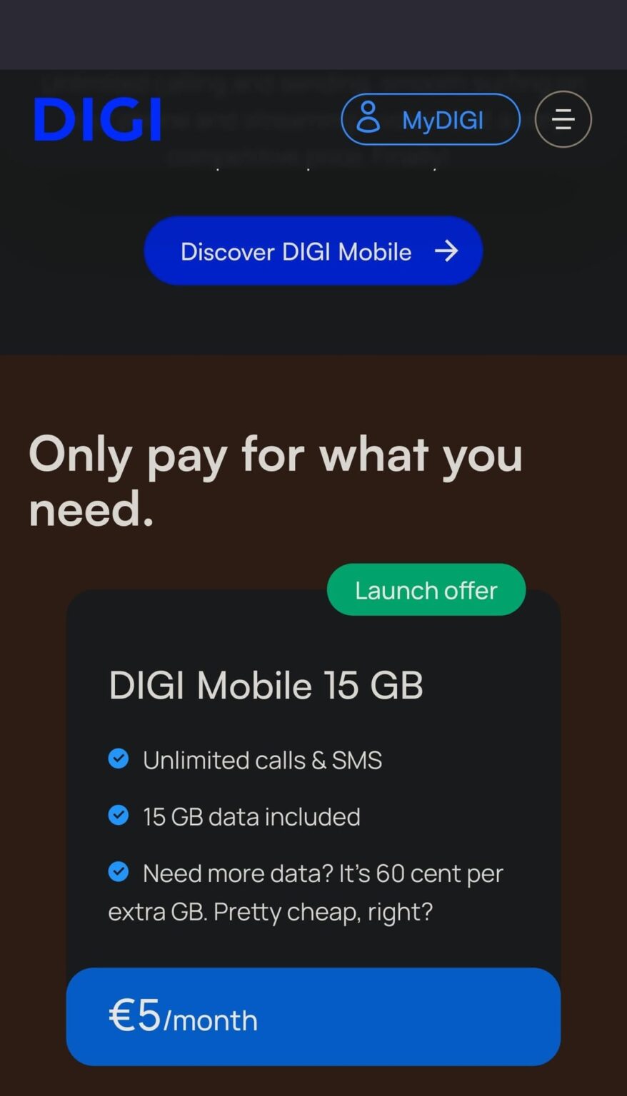 Screenshot 1, Digi-Angebot Screenshot 2, Antwort des Telekommunikationsanbieters