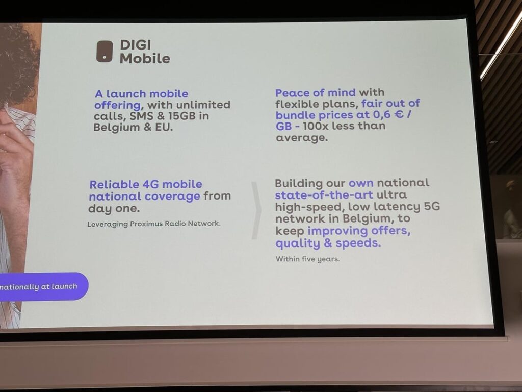 Digi Belgium ist mit einer Pressekonferenz beschäftigt