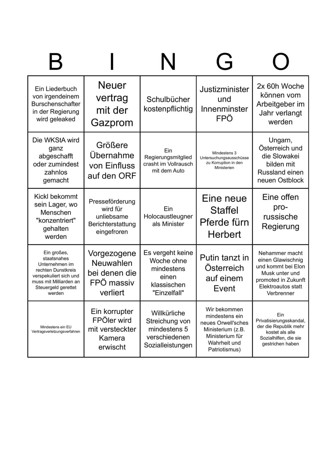 Blau-Türkis Bingo