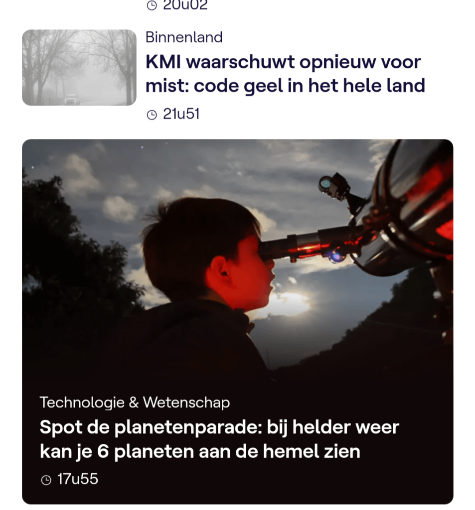 Das wird erst heute der Fall sein