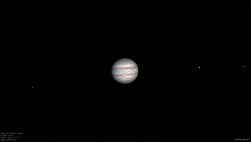Jupiter durch ein 16-Zoll-Observatoriumsteleskop