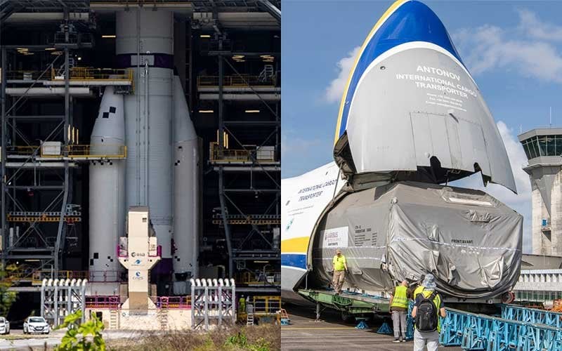 Die zweite Ariane-6-Rakete nimmt Gestalt an, als die Nutzlast des Spionagesatelliten eintrifft