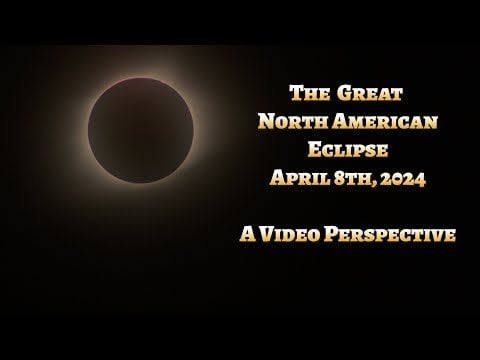 Video -Perspektive zur Sonnenfinsternis 2024.