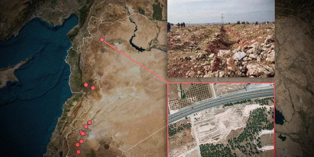 Syriens Massengräber zeigen die Repression des Assad-Regimes in der industriellen Ebene