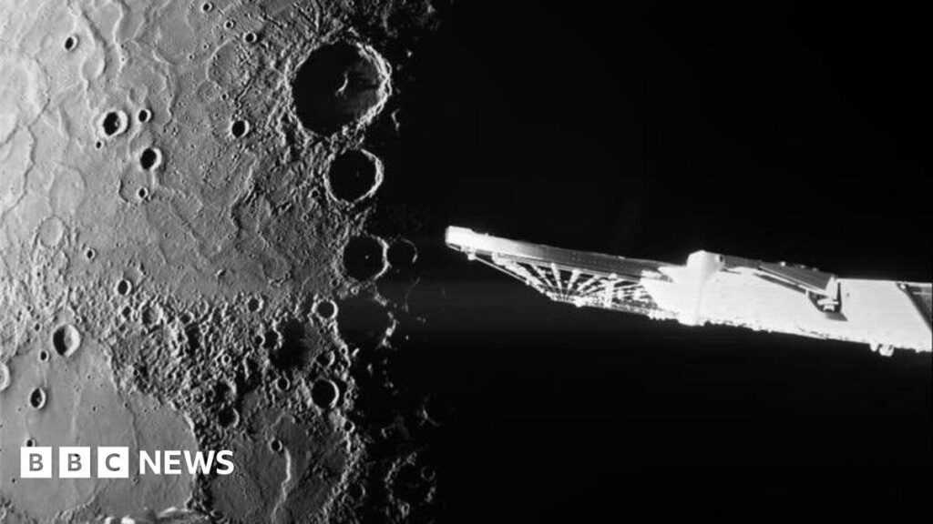 Neue Bilder von Merkur, aufgenommen von der britischen Raumsonde BepiColombo