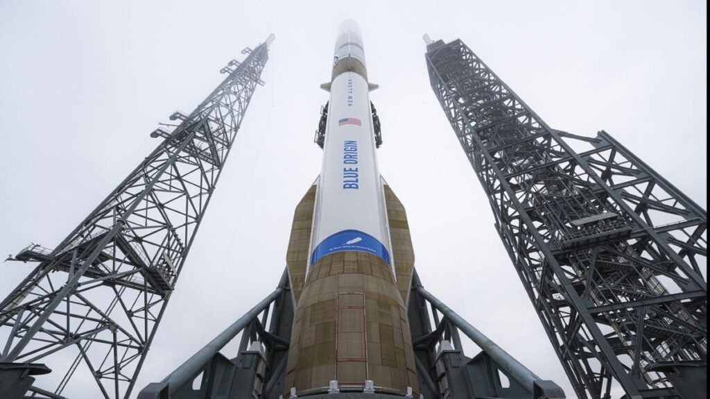 Blue Origin verzögert den Start der ersten New-Glenn-Rakete wegen rauer See bei der Landung