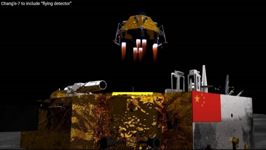 China plant, im Jahr 2026 eine wehende Flagge auf dem Mond zu hissen