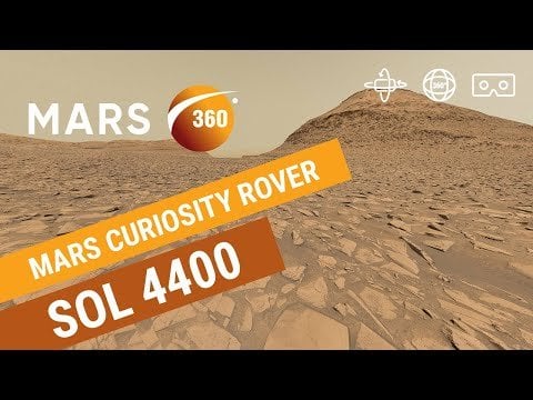 Mars 360: Mars Curiosity Rover der NASA – Sol 4400 (360-Video 8K)
