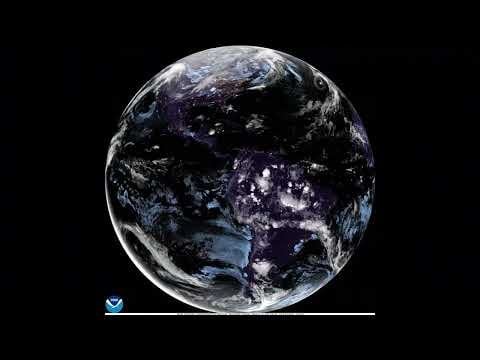 Satellitenzeitraffer der Erde für Dezember 2024